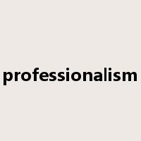 professionalism是什么意思