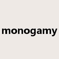 monogamy是什么意思