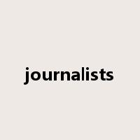 journalists是什么意思