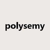 polysemy是什么意思