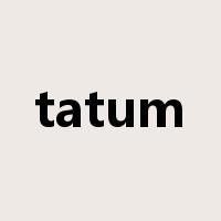 tatum是什么意思