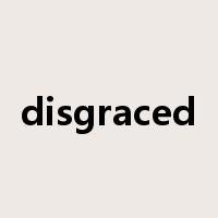 disgraced是什么意思