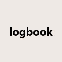 logbook是什么意思