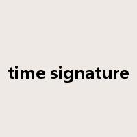 time signature是什么意思