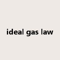 ideal gas law是什么意思