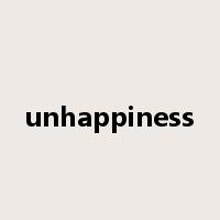 unhappiness是什么意思