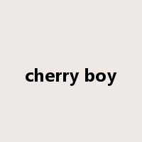 cherry boy是什么意思