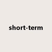short-term是什么意思