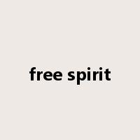 free spirit是什么意思