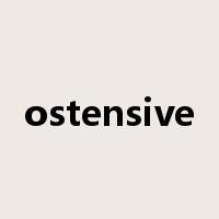 ostensive是什么意思