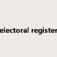 electoral register是什么意思