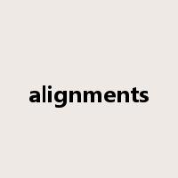 alignments是什么意思