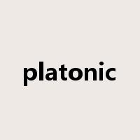 platonic是什么意思