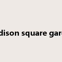 madison square garden是什么意思