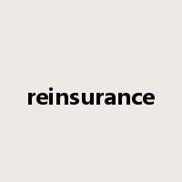 reinsurance是什么意思