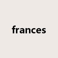 frances是什么意思
