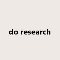 do research是什么意思