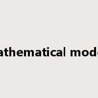 mathematical models是什么意思