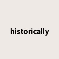historically是什么意思