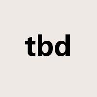 tbd是什么意思