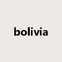 bolivia是什么意思