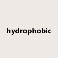 hydrophobic是什么意思