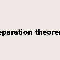 separation theorem是什么意思