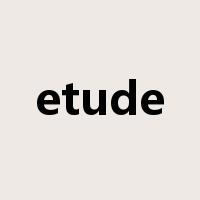 etude是什么意思