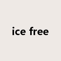 ice free是什么意思