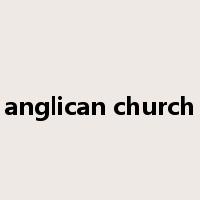 anglican church是什么意思