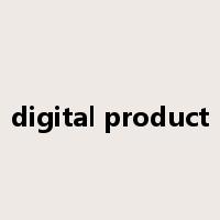 digital product是什么意思