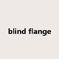blind flange是什么意思