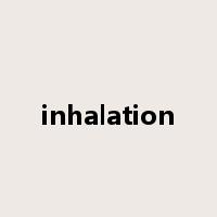 inhalation是什么意思