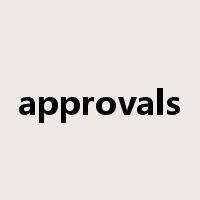approvals是什么意思