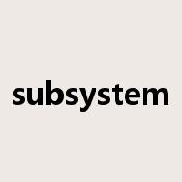 subsystem是什么意思