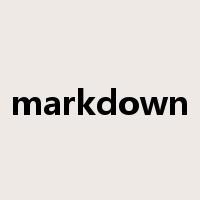 markdown是什么意思