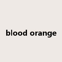 blood orange是什么意思