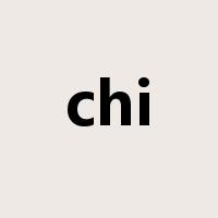 chi是什么意思