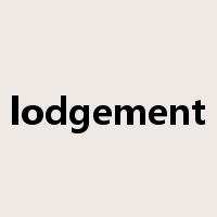 lodgement是什么意思