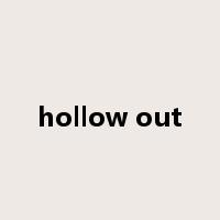 hollow out是什么意思