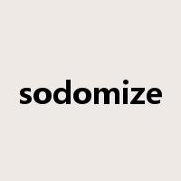 sodomize是什么意思