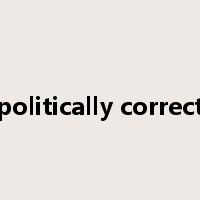 politically correct是什么意思
