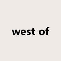 west of是什么意思