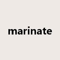 marinate是什么意思