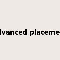 advanced placement是什么意思