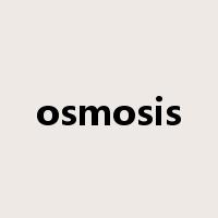 osmosis是什么意思