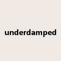 underdamped是什么意思