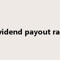 dividend payout ratio是什么意思