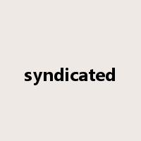 syndicated是什么意思