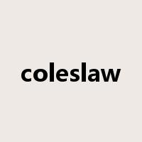 coleslaw是什么意思